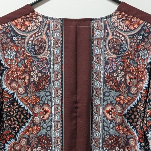 BCBGMaxazria Ali Hi Low Top in Maroon - Picture 8 of 13